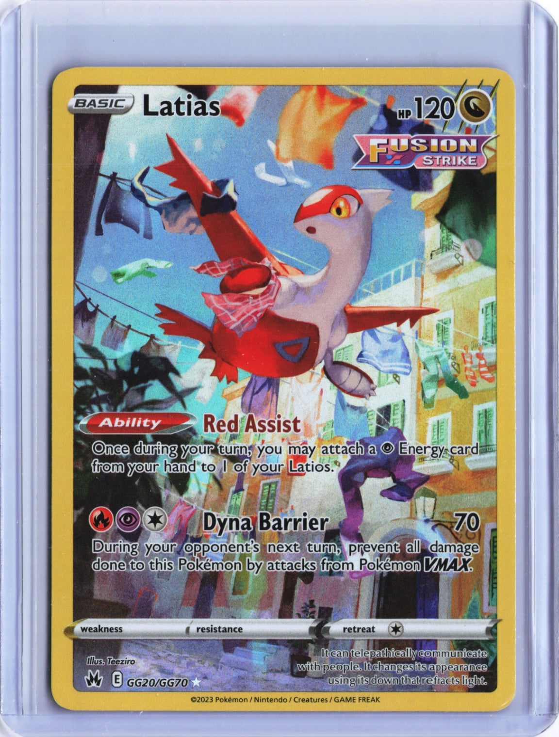 Latias Ultra Rare Crown Zenith: Galarian Gallery GG20/GG70 NM