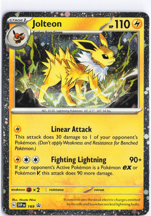 Jolteon - 169 (Cosmos Holo) Rare SV: Scarlet & Violet Promo Cards 135/165 NM