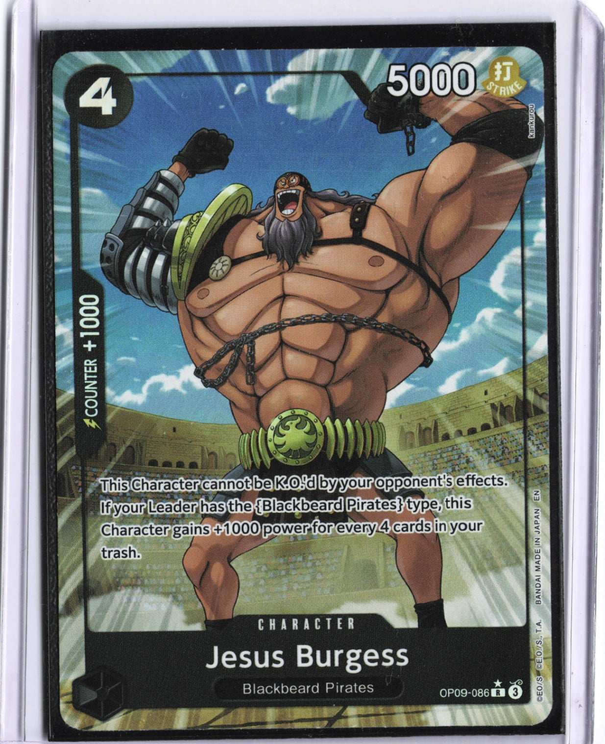 Jesus Burgess (Alternate Art) R Premium Booster -The Best- Vol. 2 OP09-086 NM