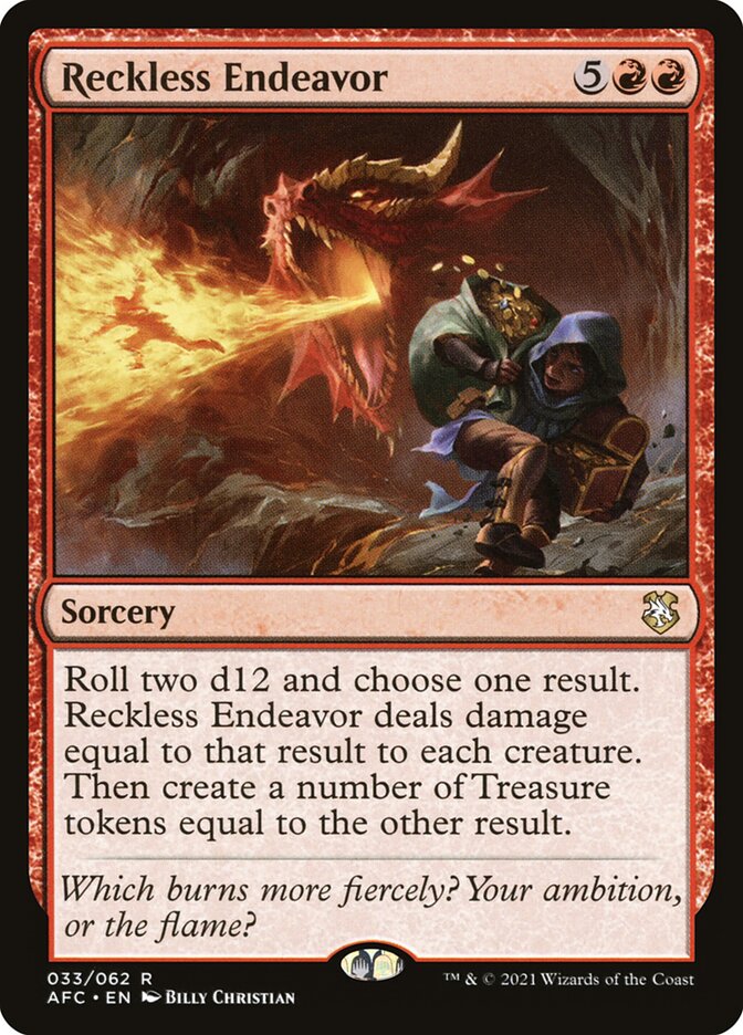 Reckless Endeavor - Forgotten Realms Commander #33
