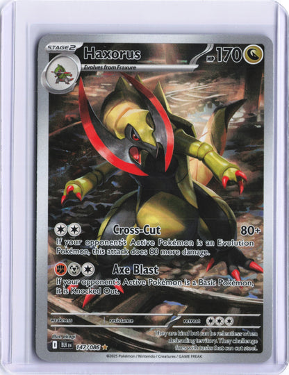 Haxorus - Illustration Rare SV: Black Bolt 147/086 NM