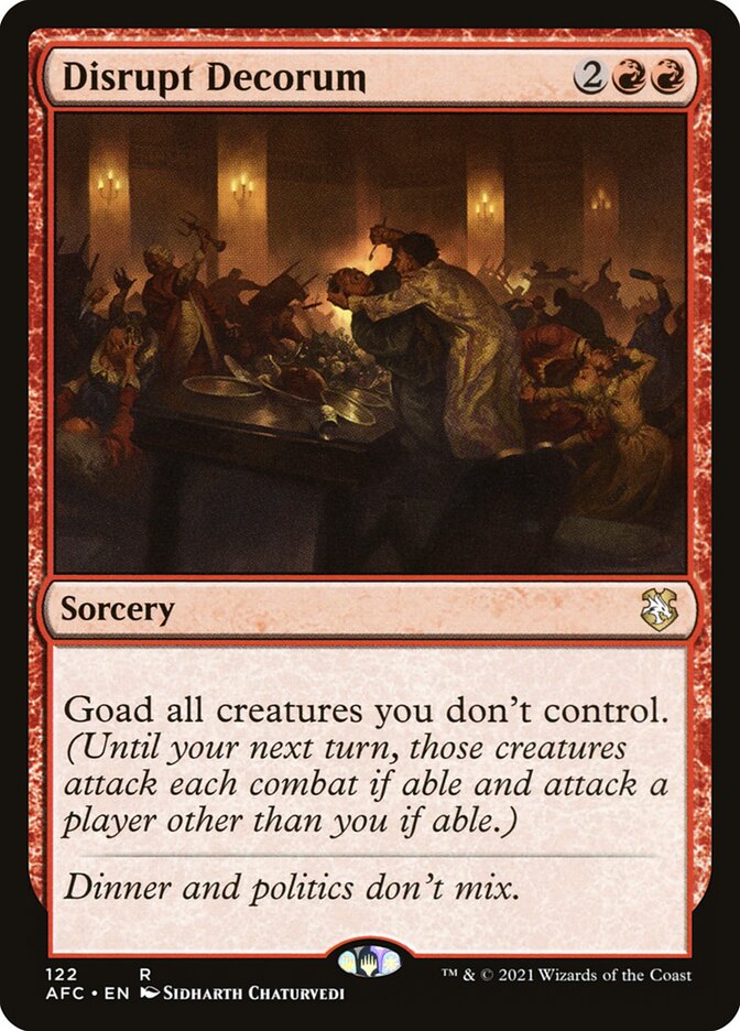 Disrupt Decorum - Forgotten Realms Commander #122