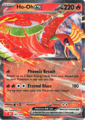 Ho-oh ex Classic Collection Trading Card Game Classic 007/034 NM