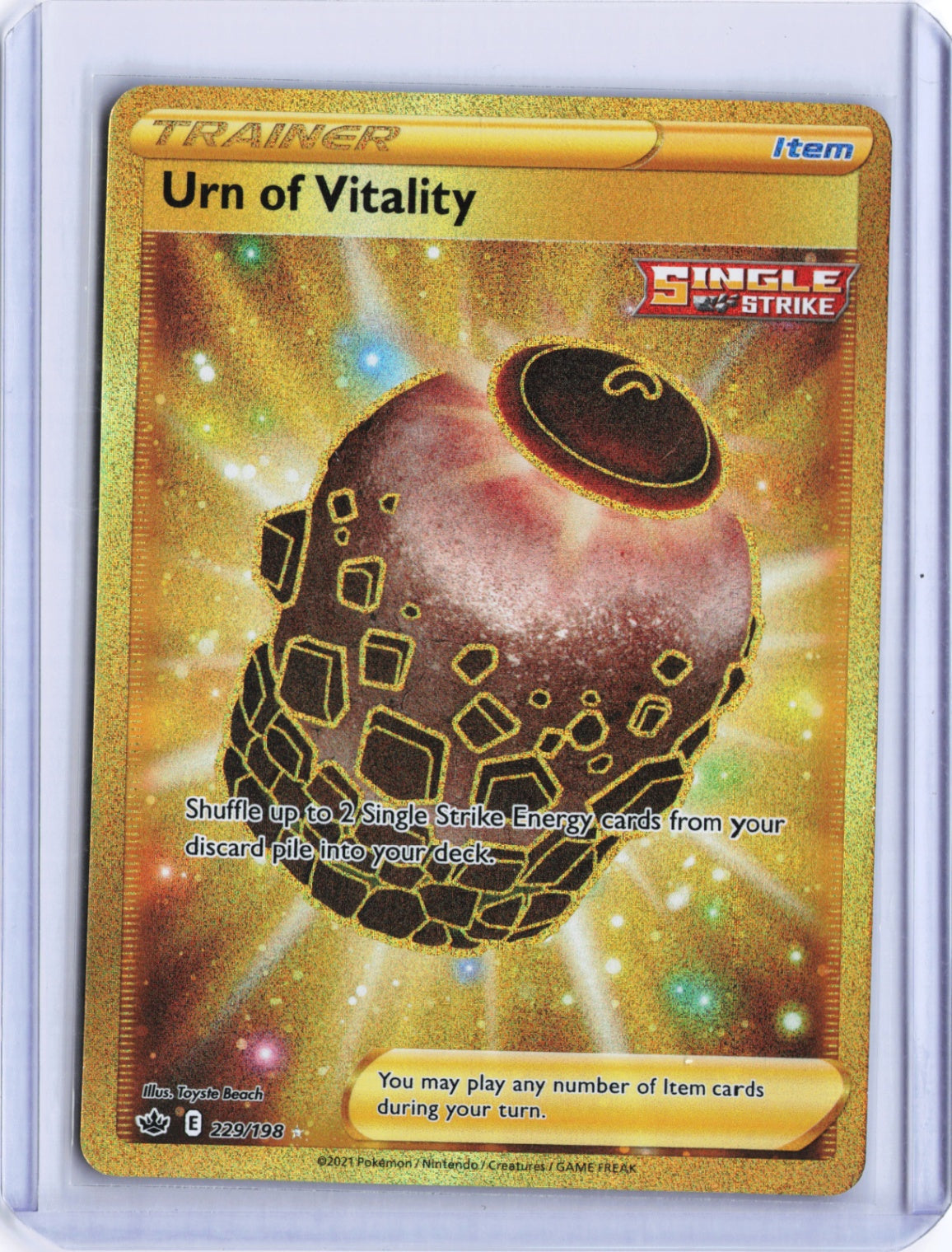 Urn of Vitality (Secret) Secret Rare SWSH06: Chilling Reign 229/198 NM