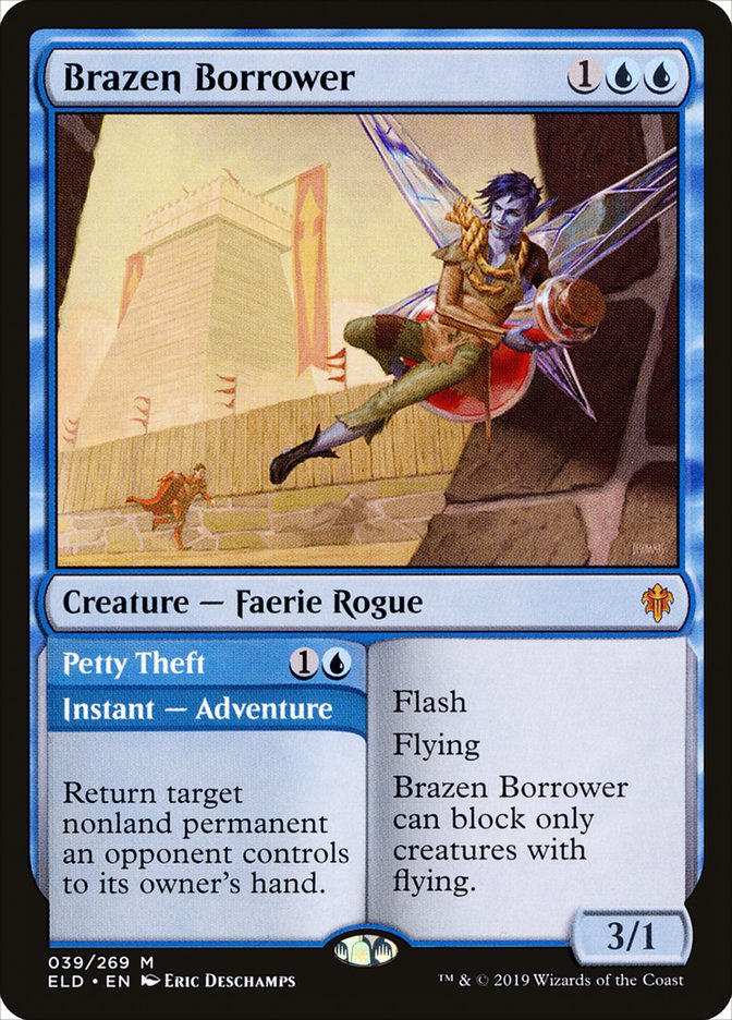 Brazen Borrower // Petty Theft - Throne of Eldraine #39