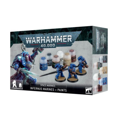 Games Workshop Warhammer 40,000: Infernus Space Marines + Paints Set