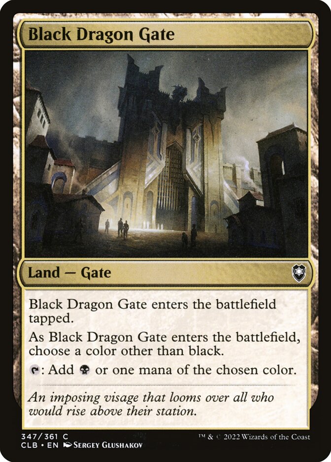 Black Dragon Gate - Commander Legends: Battle for Baldur's Gate #347