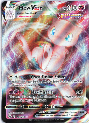 Mew VMAX Ultra Rare SWSH08: Fusion Strike 114/264 NM