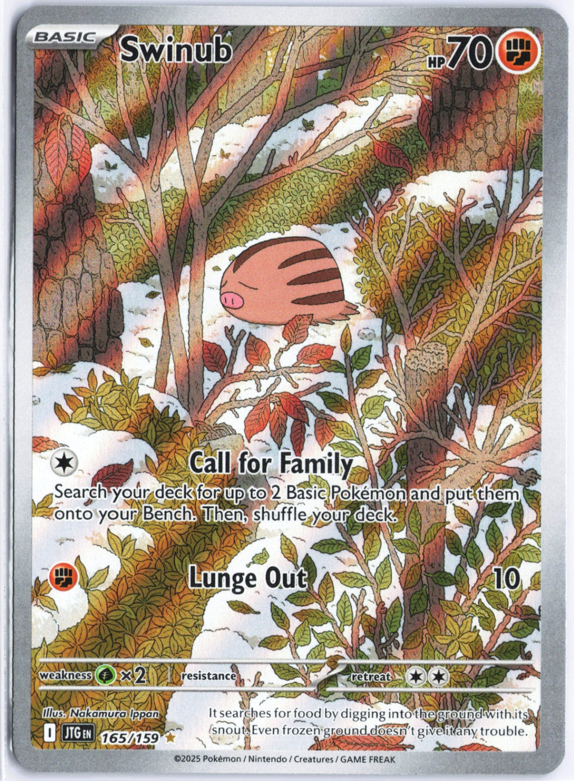 Swinub - Illustration Rare SV09: Journey Together 165/159 NM