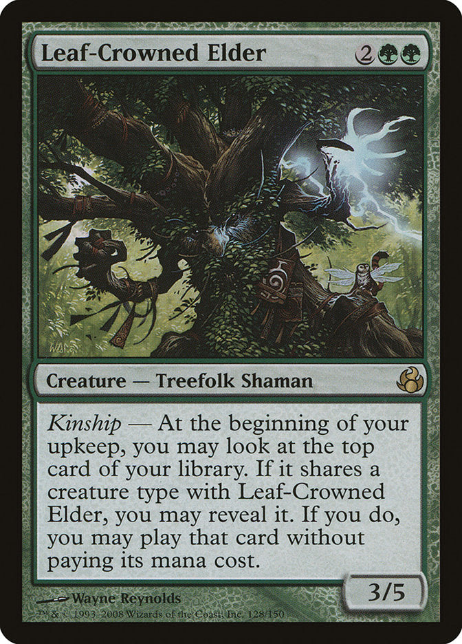 Leaf-Crowned Elder - Morningtide #128