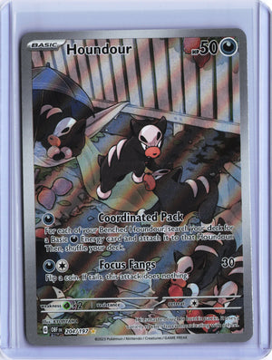 Houndour - Illustration Rare SV03: Obsidian Flames 204/197 NM