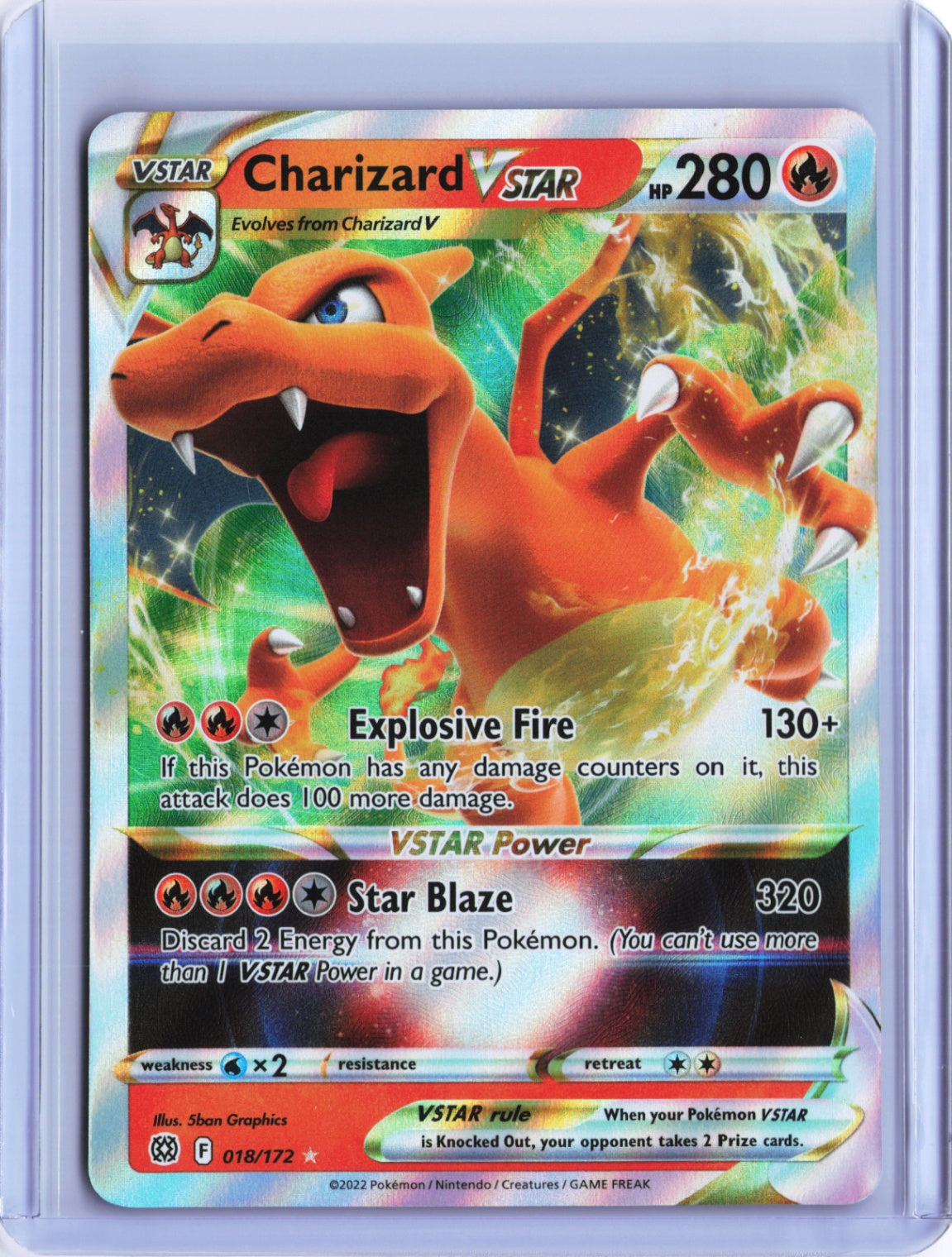 Charizard VSTAR Ultra Rare SWSH09: Brilliant Stars 018/172 NM