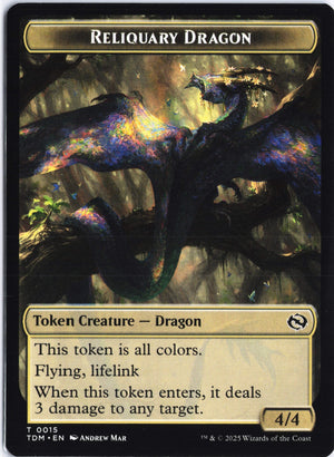 Reliquary Dragon // Dragon (0011) Double-Sided Token T Tarkir: Dragonstorm 15 // 11 NM
