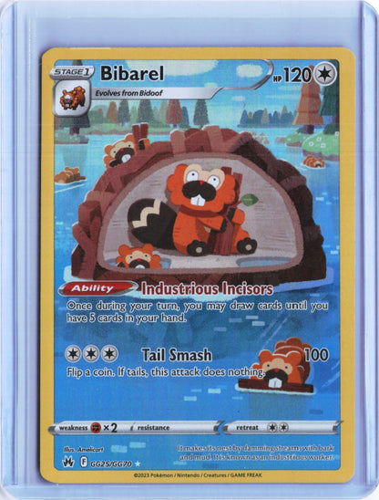 Bibarel Ultra Rare Crown Zenith: Galarian Gallery GG25/GG70 NM