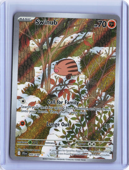Swinub - Illustration Rare SV09: Journey Together 165/159 NM
