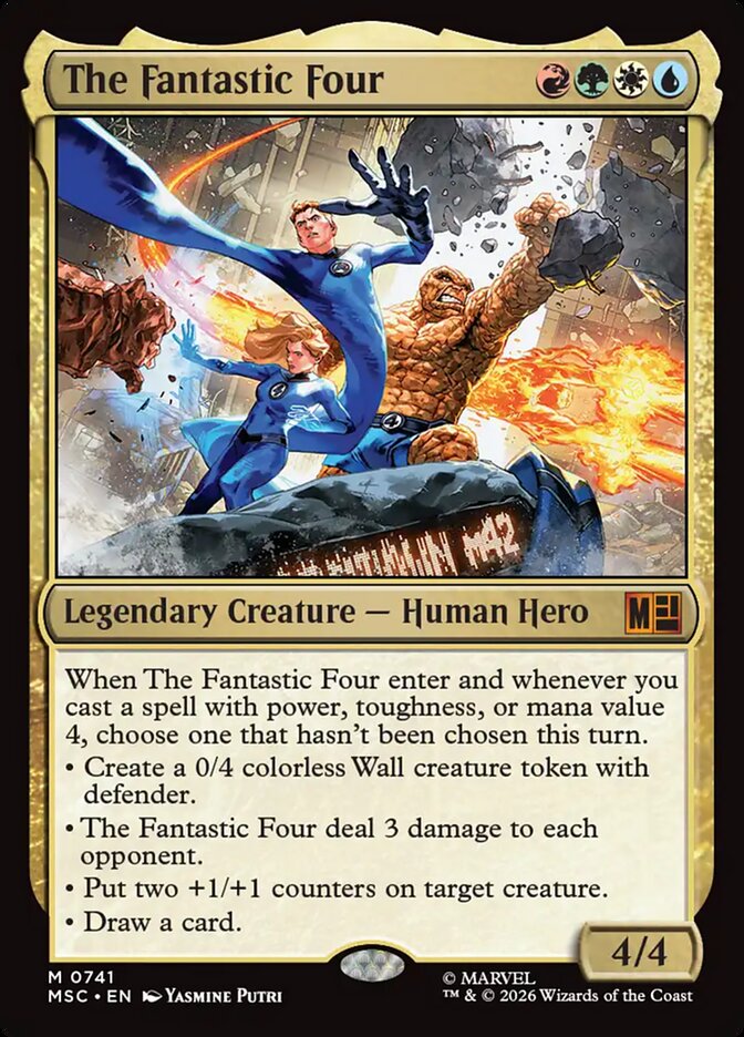 The Fantastic Four - Marvel Super Heroes Commander #741