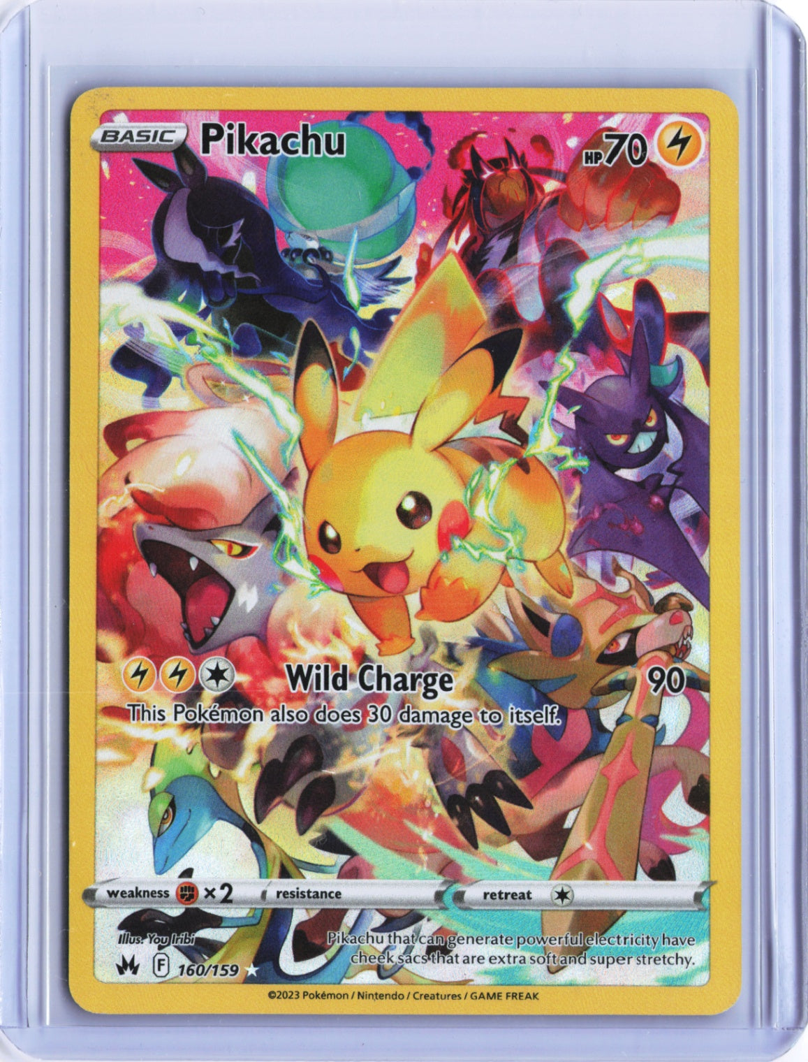 Pikachu (Secret) Secret Rare Crown Zenith 160/159 NM