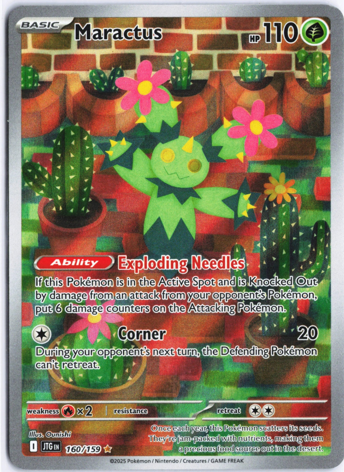 Maractus Illustration Rare SV09: Journey Together 160/159 NM