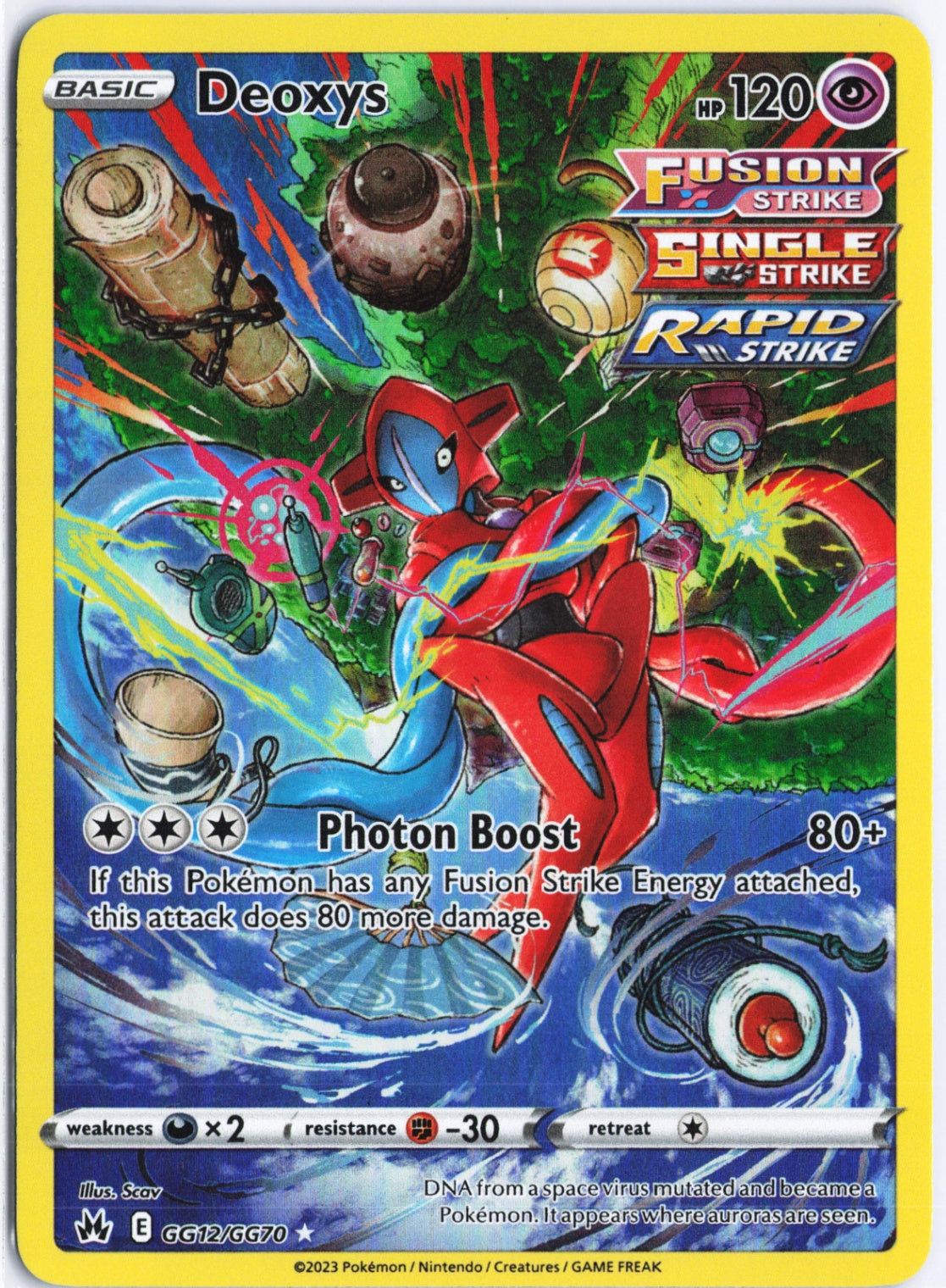 Deoxys Ultra Rare Crown Zenith: Galarian Gallery GG12/GG70 NM