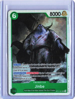 Jinbe (031) SR A Fist of Divine Speed OP11-031 NM