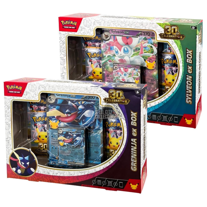 Pokémon TCG: 30th Celebration Sylveon/Greninja ex Box