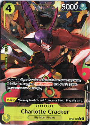Charlotte Cracker (Alternate Art) SR Premium Booster -The Best- OP03-108 NM