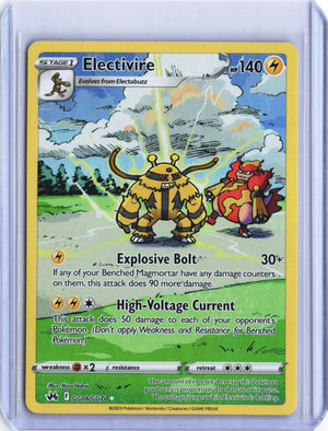 Electivire Ultra Rare Crown Zenith: Galarian Gallery GG08/GG70 NM