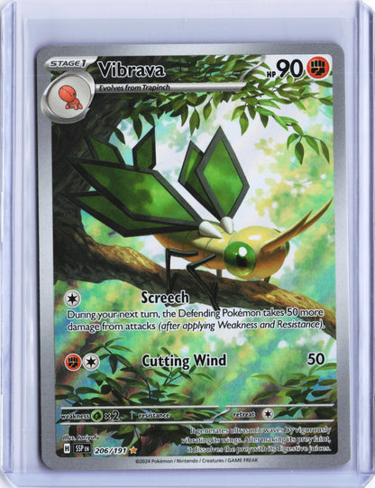 Vibrava - Illustration Rare SV08: Surging Sparks 206/191 NM