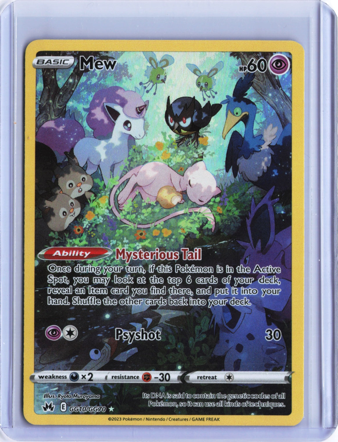 Mew Ultra Rare Crown Zenith: Galarian Gallery GG10/GG70 NM