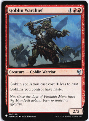 Goblin Warchief U Dominaria 130 NM