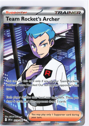 Team Rocket's Archer Ultra Rare SV10: Destined Rivals 223/182 NM