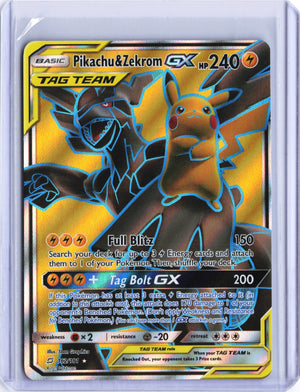 Pikachu & Zekrom GX (Full Art) Ultra Rare SM - Team Up 162/181 NM
