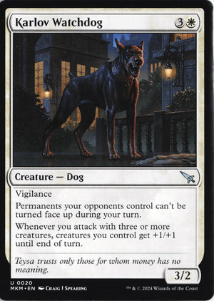 Karlov Watchdog U Murders at Karlov Manor 20 NM