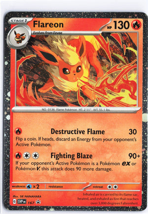 Flareon -  (Cosmos Holo) Promo SV: Scarlet & Violet Promo Cards 167 NM