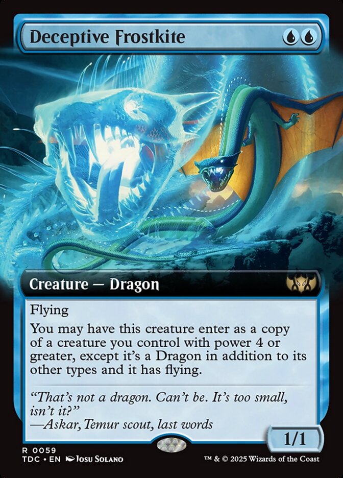 Deceptive Frostkite - Tarkir: Dragonstorm Commander #59