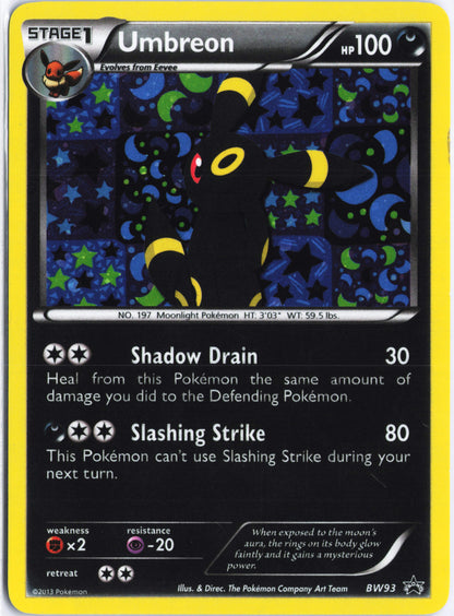 Umbreon Promo Black and White Promos BW93 LP
