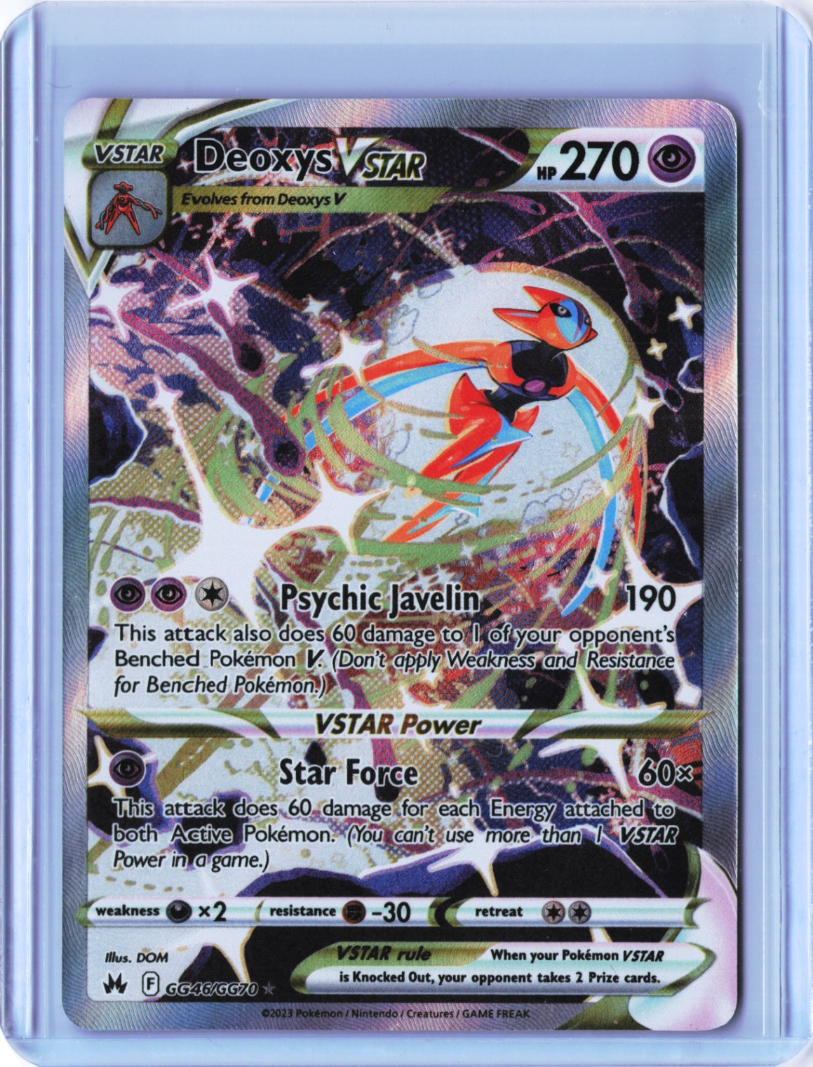 Deoxys VSTAR Ultra Rare Crown Zenith: Galarian Gallery GG46/GG70 NM