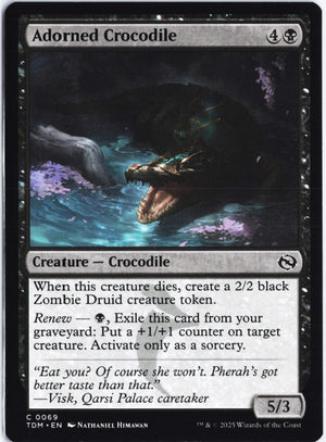 Adorned Crocodile C Tarkir: Dragonstorm 69 NM