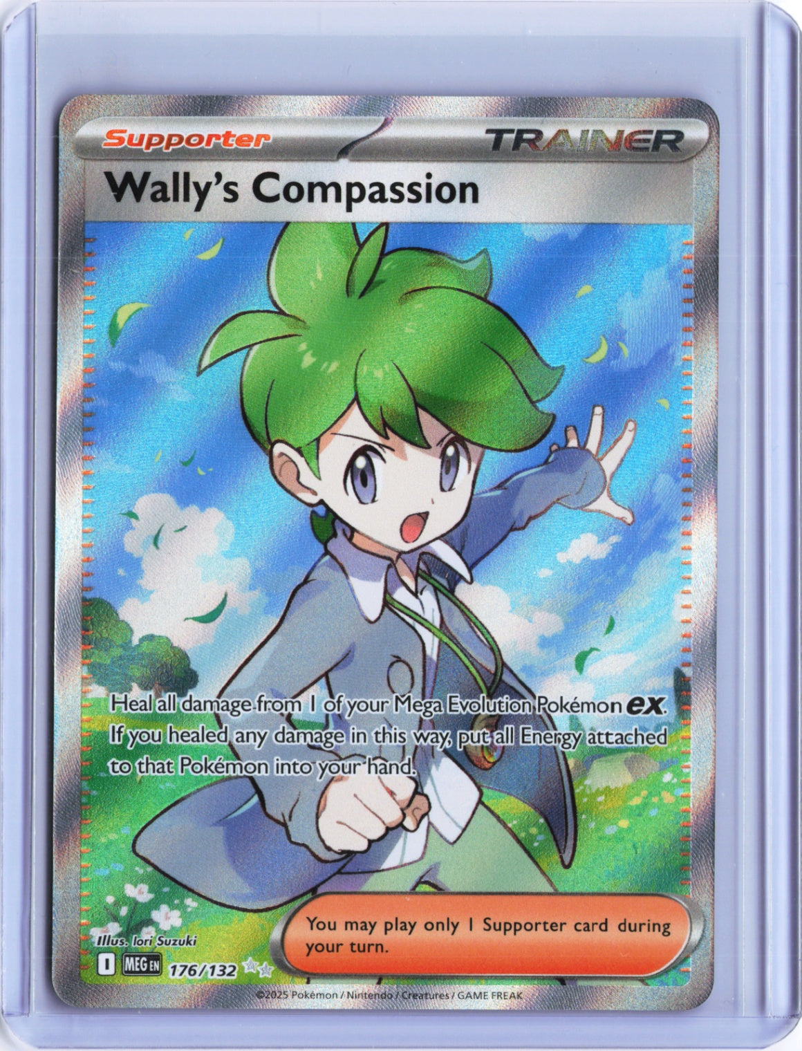 Wally's Compassion - Ultra Rare ME01: Mega Evolution 176/132 NM