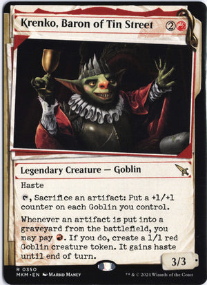 Krenko, Baron of Tin Street (Showcase) R Murders at Karlov Manor 350 NM