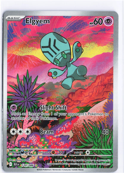 Elgyem Illustration Rare SV: Black Bolt 120/086 NM